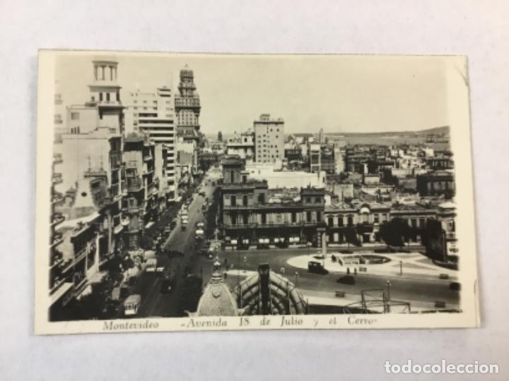 Postcards: MONTEVIDEO. AVENIDA 18 DE JULIO Y EL CERRO.