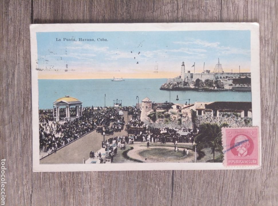 Postales: LA PUNTA (HABANA). CUBA 1928. Descripci&oacute;n detallada en ingl&eacute;s.
