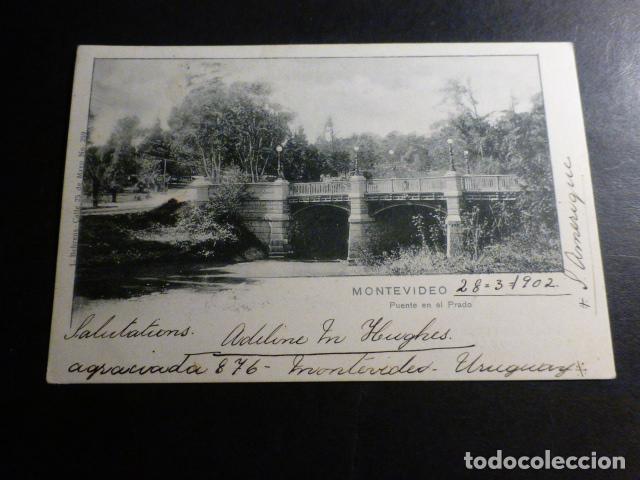 Postales: MONTEVIDEO URUGUAY PUENTE EN EL PRADO - Foto 1