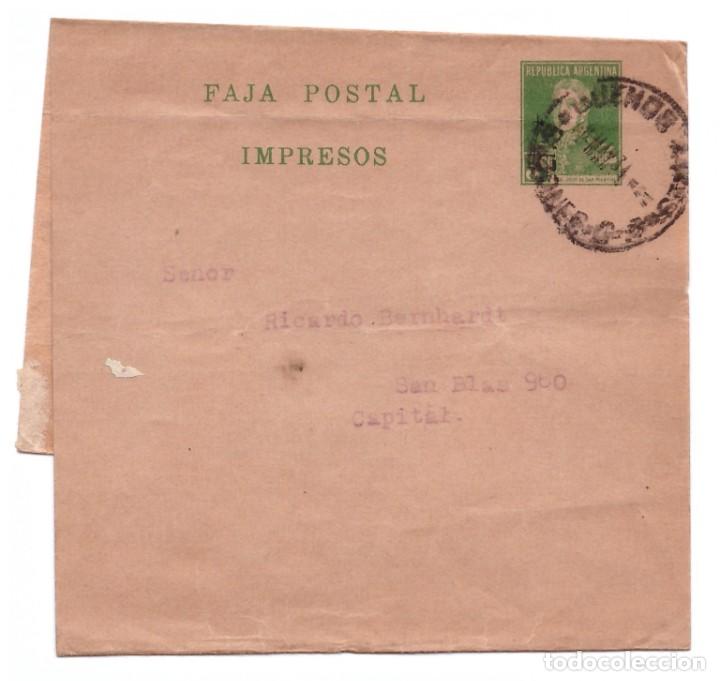 FAJA POSTAL DE ARGENTINA // CIRCULADA EN 1934