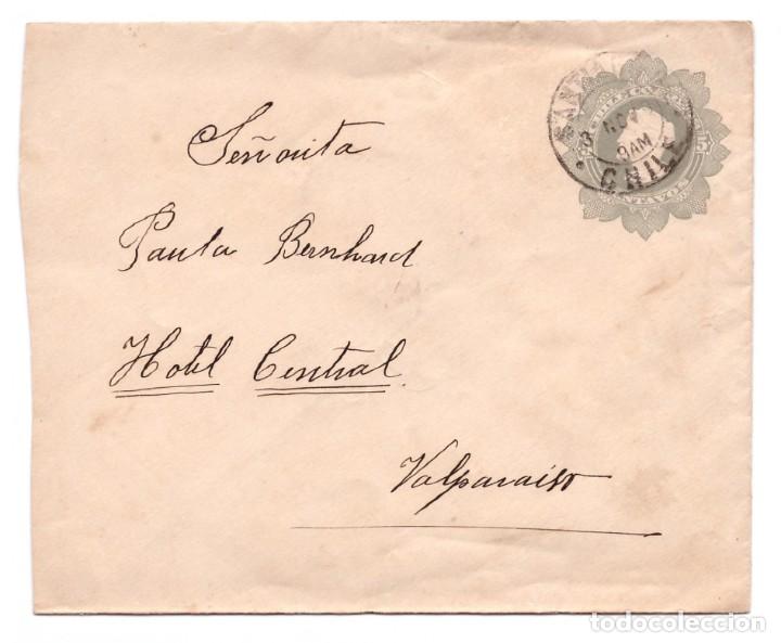 Cartoline: SOBRE POSTAL DE CHILE // CIRCULADA EN 1911