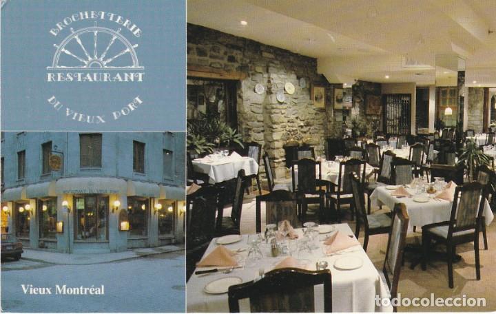 Cartoline: Canad&aacute; - Vieux Montr&eacute;al - Brochetterie du Vieux Port - Restaurant - Ed. RicMoss - 140x89mm