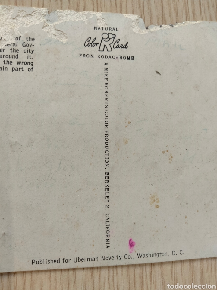 Postales: Postal Washington (deteriorada) - Foto 4