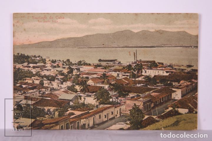 Postales: Postal Santiago de Cuba - La Parte Baja - Reverso Sin Dividir