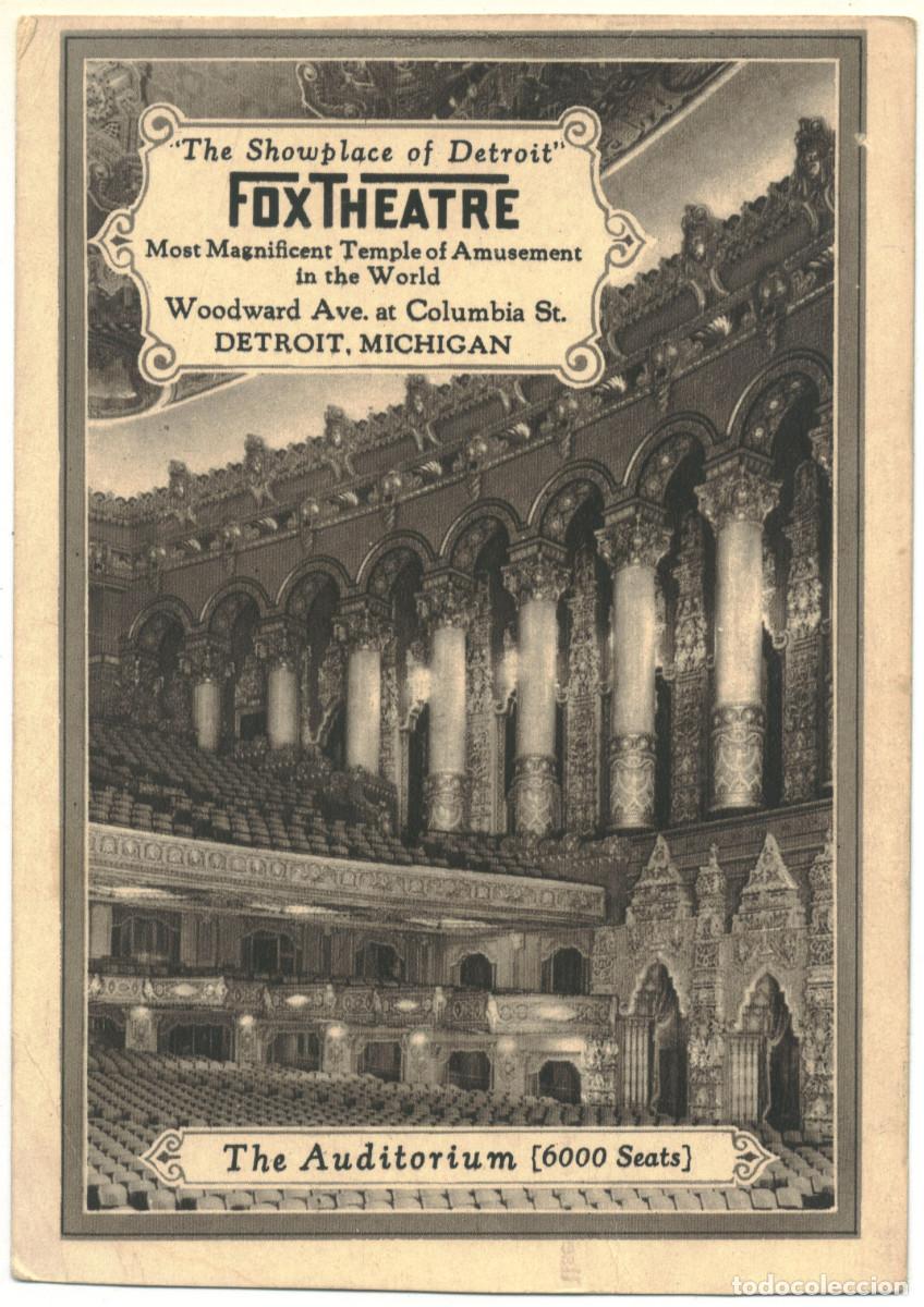 Postkarten: DETROIT (Michigan)_Fox Theatre, the Auditorium