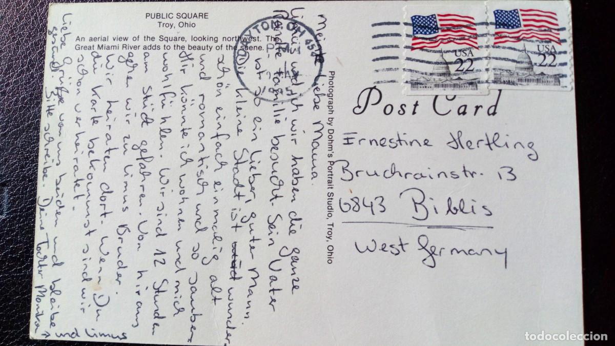 Postales: POSTAL DE EEUU, TROY, OHIO - Foto 2