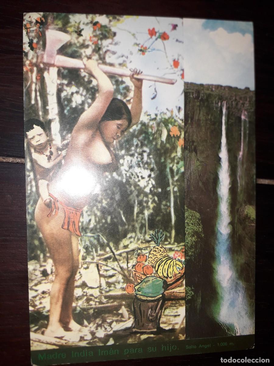 Postcards: N&ordm; 43822 POSTAL INDIA VENEZUELA SALTO ANGEL CUNA DE LIBERTADES Y DERECHOS HUMANOS