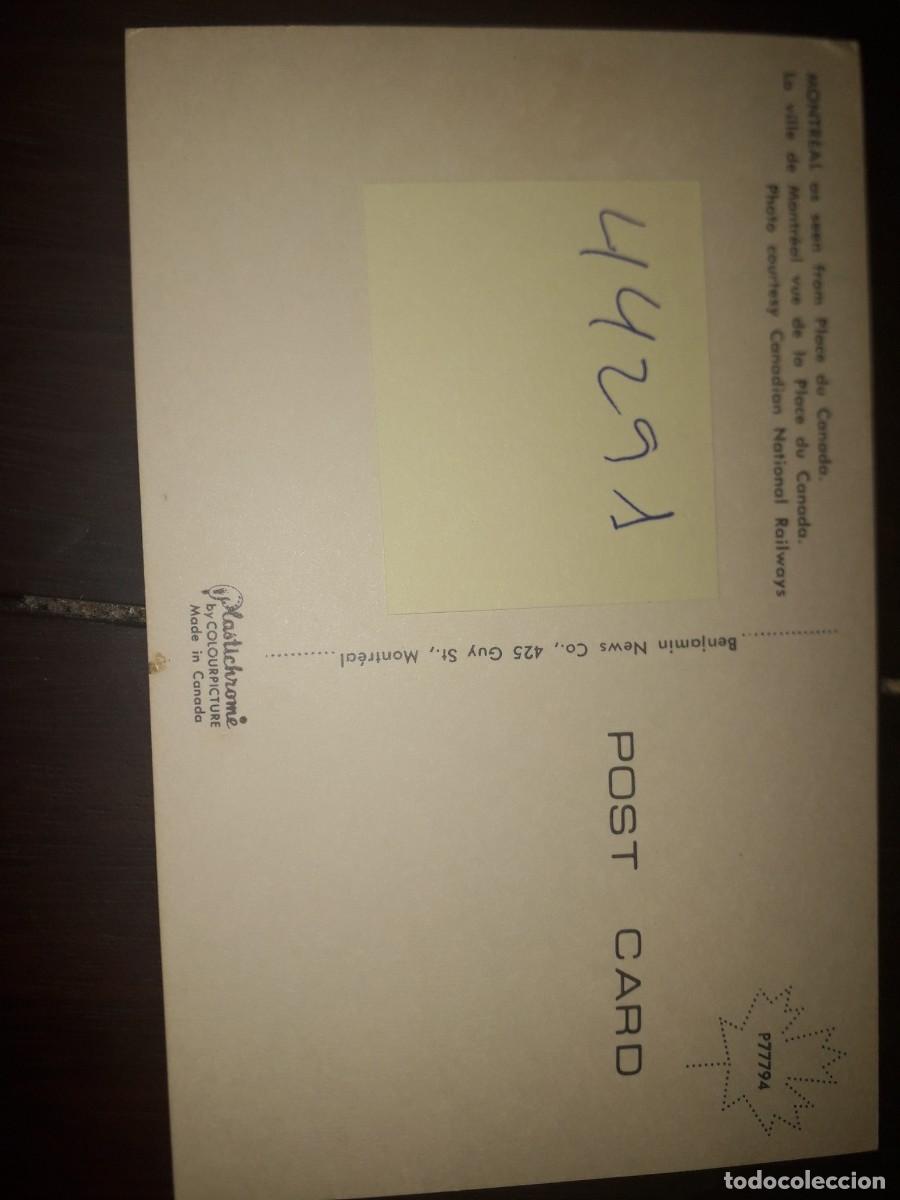 Postales: N&ordm; 44291 POSTAL MONTREAL CANADA - Foto 2
