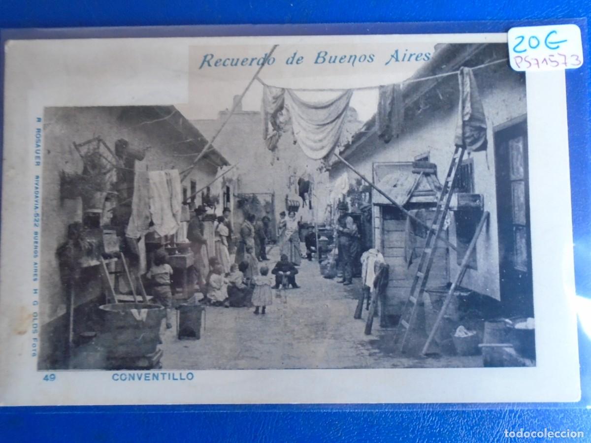Postales: (PS-71573)POSTAL DE ARGENTINA-RECUERDO DE BUENOS AIRES.CONVENTILLO