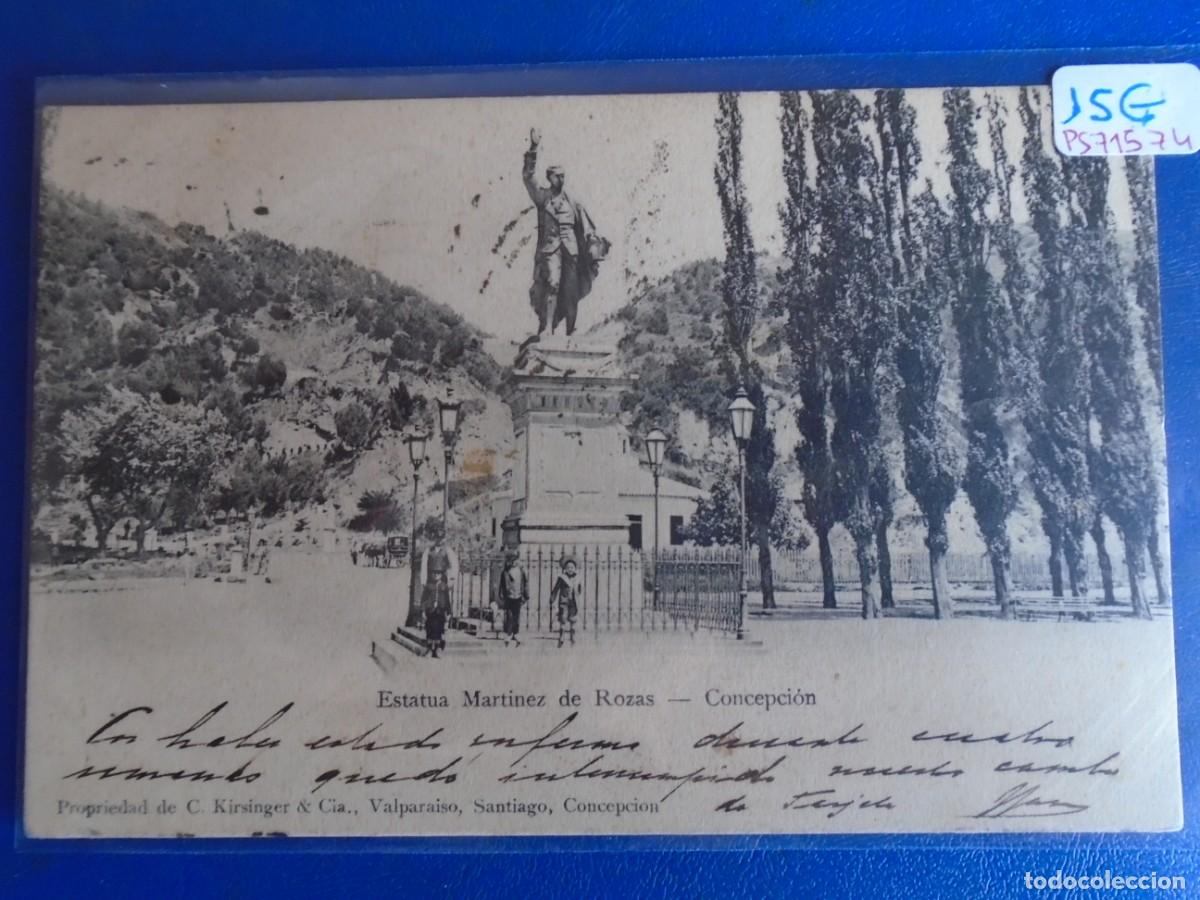 Postales: (PS-71574)POSTAL DE CHILE-ESTATUA MARTINEZ DE ROZAS.CONCEPCION