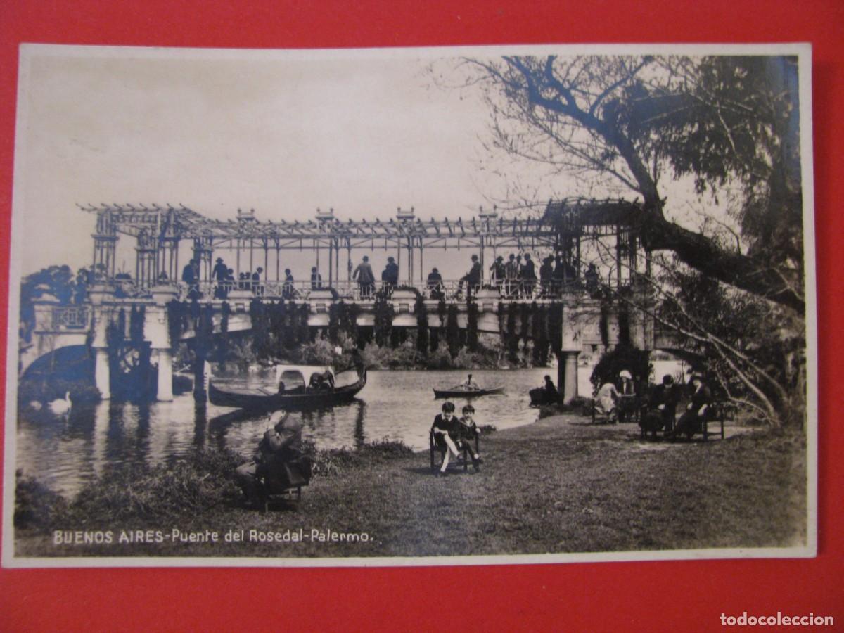 Postais: ANTIGUA POSTAL FOTOGR&Aacute;FICA DE ARGENTINA. BUENOS AIRES. PUENTE DEL ROSEDAL.