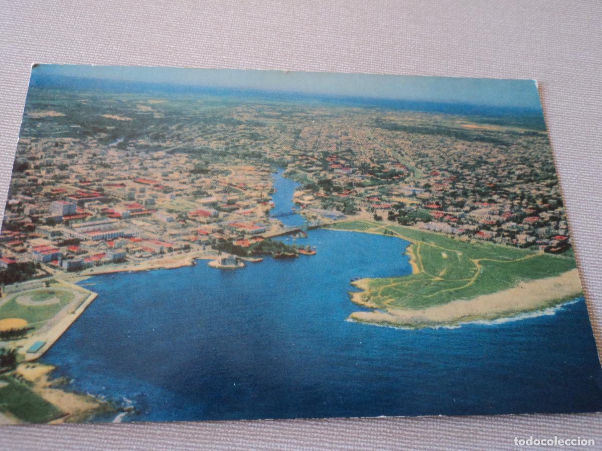 Postales: airplane view of almendares river, ed. roberts tobacco, 14 x 9 cm,
