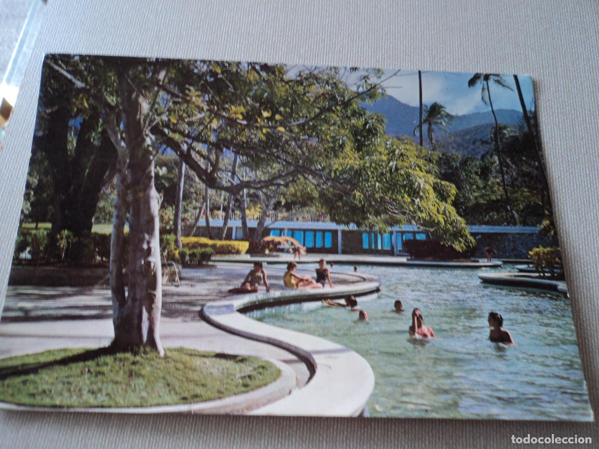 Postais: club puerto azul, naiguata, piscina y jardines del morichal y la gruta, VENEZUELA, ED. T.G.