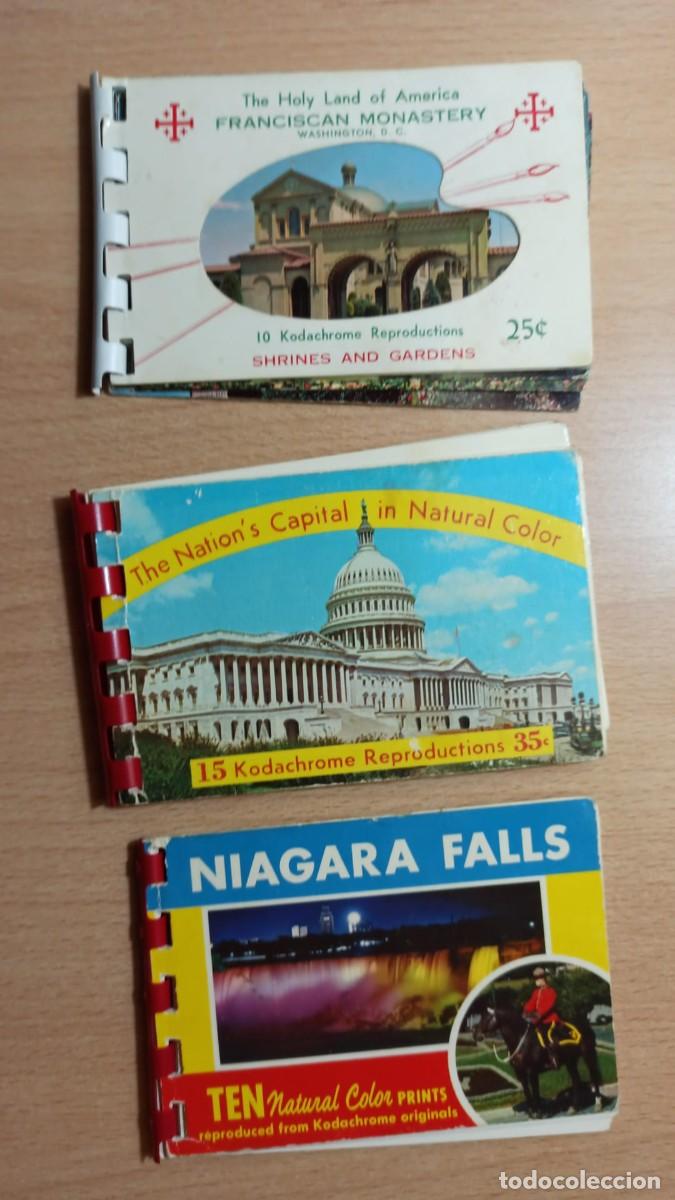 Postais: 3 cuadernos de postales de USA de los a&ntilde;os 60's