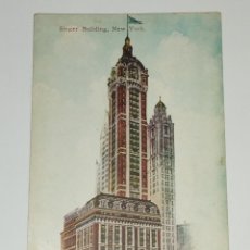 Postales: POSTAL ANTIGUA DE NEW YORK, SINGER BUILDING 1900-1920 SIN CIRCULAR