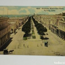 Postales: POSTAL ANTIGUA HABANA, CUBA, EL PRADO BIRD'S EYE VIEW 1900-1920, SIN CIRCULAR