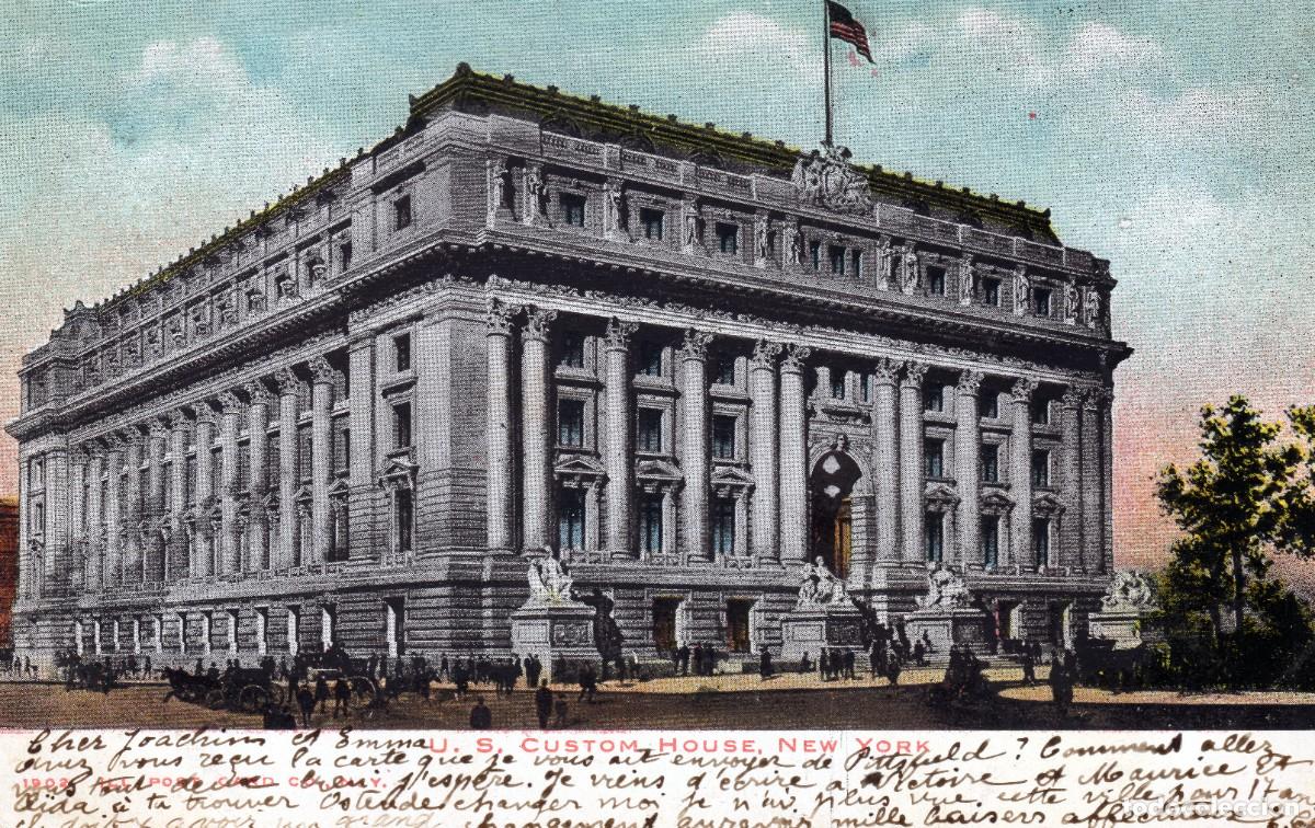 Cartes Postales: ESTADOS UNIDOS. TARJETA POSTAL CIRCULADA A B&Eacute;LGICA . A&Ntilde;O 1906.