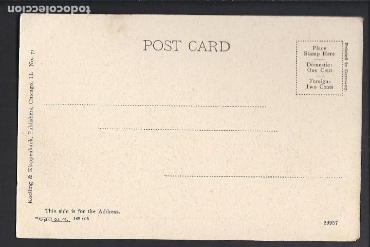 Postales: Antigua postal. Chicago. - Foto 2