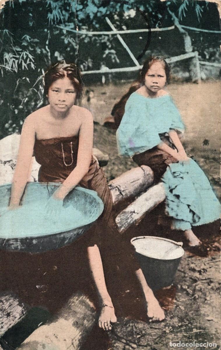 Postales: FILIPINAS. LAVANDERAS