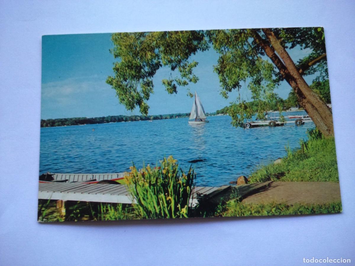 Postales: POSTAL -- PARAISO DE VACACIONES CON DEPORTES ACUATICOS-- USA --