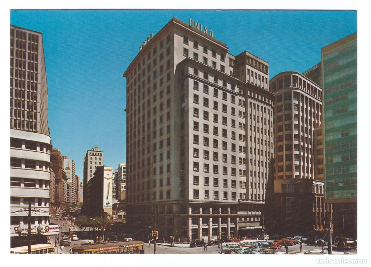 Postcards: P&Ocirc;RTO ALEGRE (BRASIL) &bull; VISTA DO CENTRO &bull; AV. BORGES MEDEIRAS