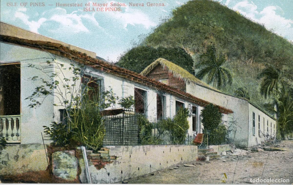 Postcards: CUBA ANTIGUA POSTAL - ISLE OF PINES, HOMESTEAD OF MAYOR SARDON - ISLA DE PINOS