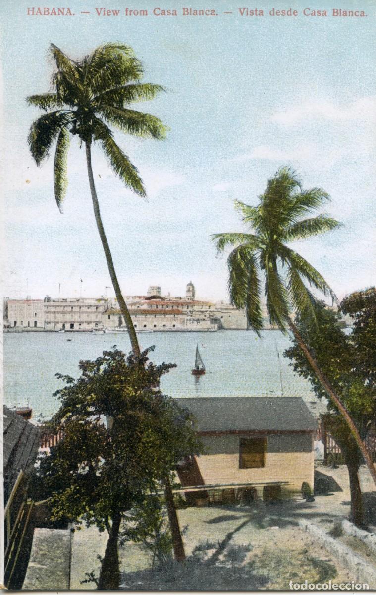 Postcards: CUBA ANTIGUA POSTAL - HABANA, VIEW FROM CASA BLANCA - VISTA DESDE CASA BLANCA