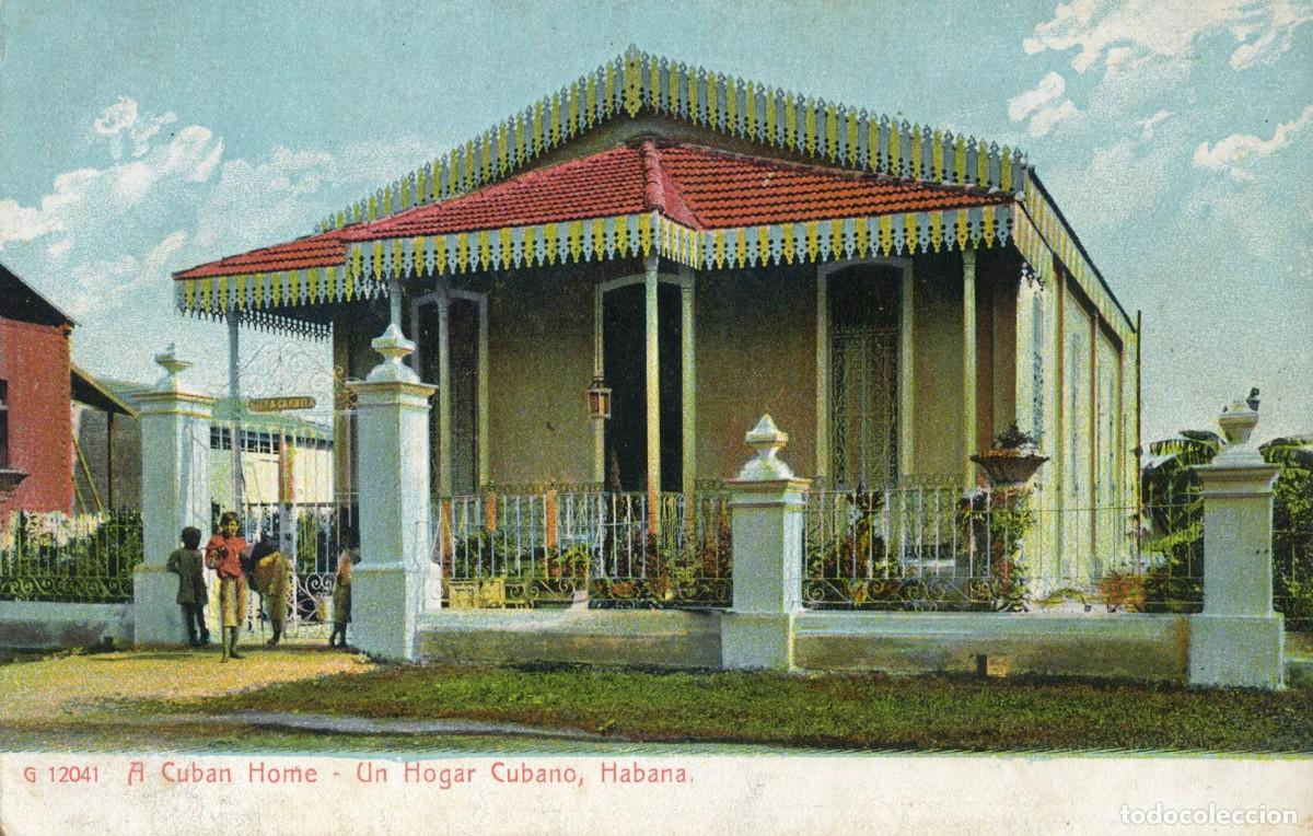Postcards: CUBA ANTIGUA POSTAL - A CUBAN HOME - UN HOGAR CUBANO, HABANA