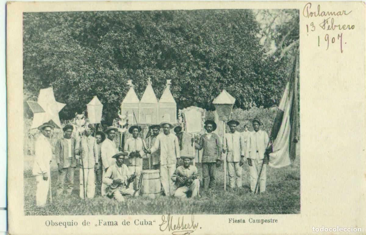 Cartoline: VENEZUELA. OBSEQUIO DE FAMA DE CUBA. CIRCULADA EN 1907