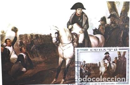 Postais: Cuba & Maxima, XX Aniversario del Museo Napoleonico, Napoleon a Caballo, Habana1981 (4)