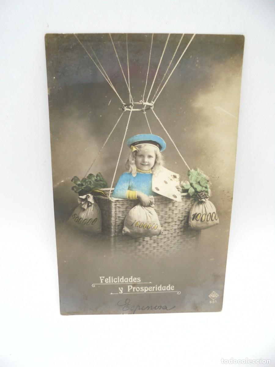 Postcards: CUBA. TARJETA POSTAL ANTIGUA FOTOGRAFICA. NI&Ntilde;A FELICITANDO LAS FIESTAS.