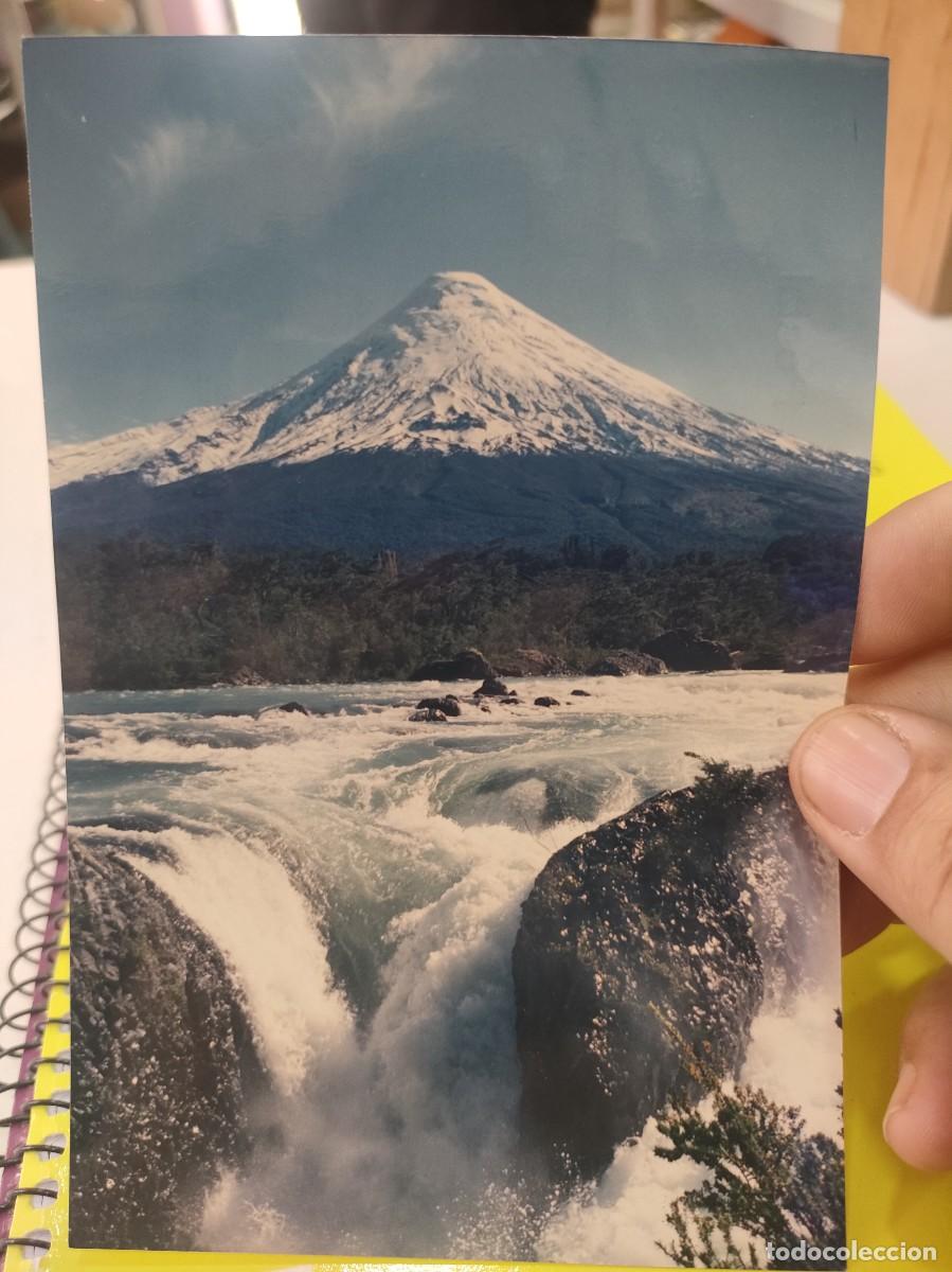Postales: Foto Postal CHILE Parque Nacional Vicente P&eacute;rez Rosales Volc&aacute;n Osorno Salto del R&iacute;o Petrohue D&eacute;cima