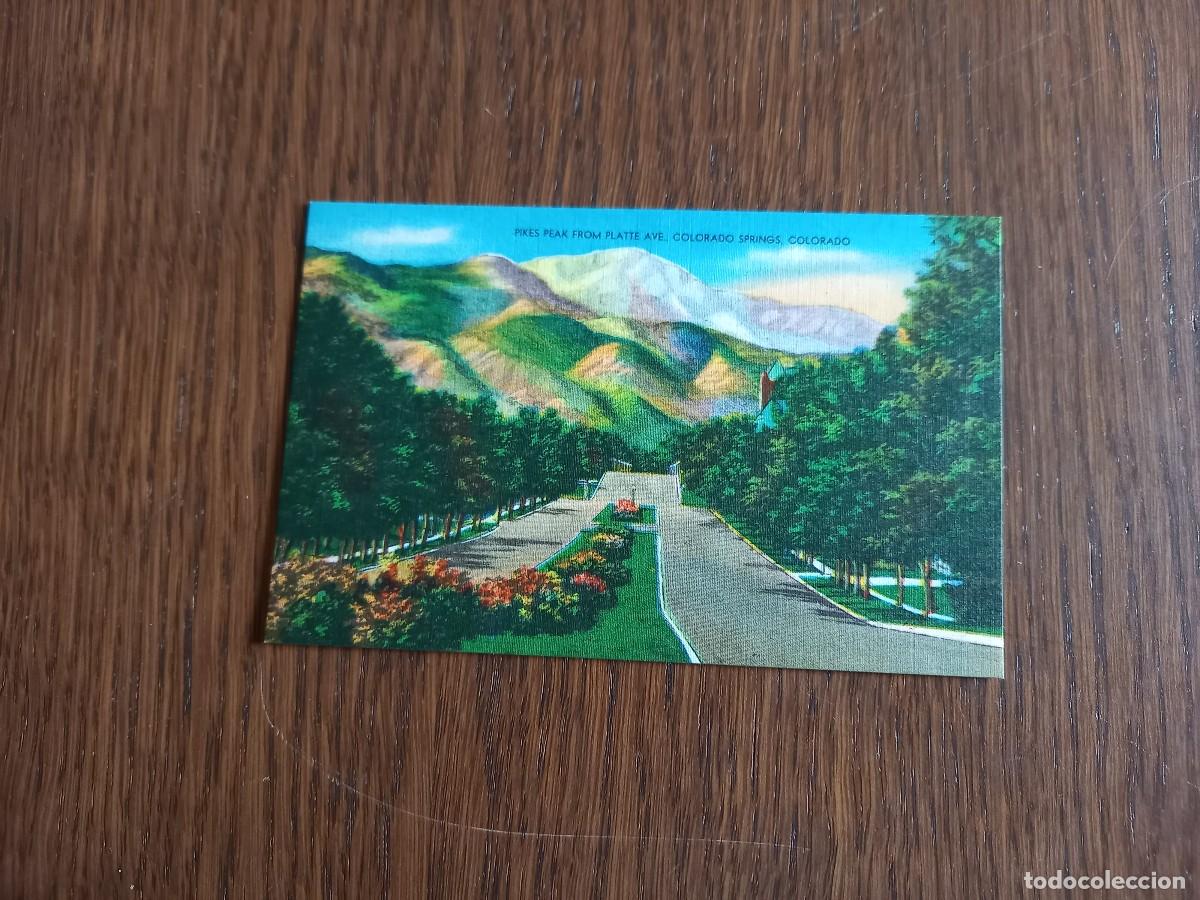 Postales: postal de Pikes Peak from Platte Ave, Colorado Springs. Estados Unidos, USA