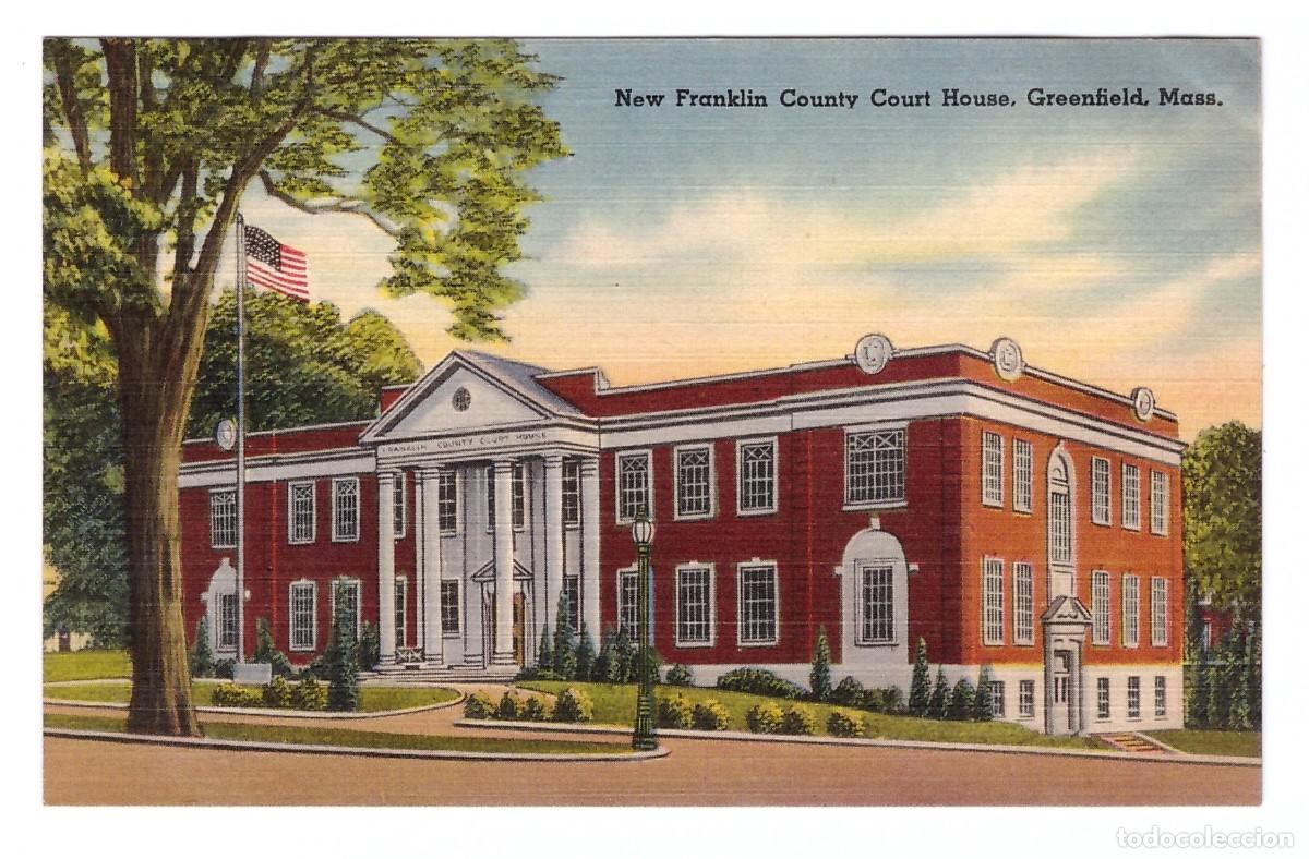 Postkarten: GREENFIELD (ESTADOS UNIDOS) &bull; NEW FRANKLIN COUNTY COURT HOUSE