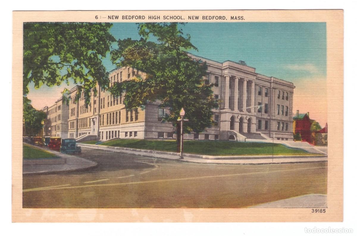 Postais: NEW BEDFORD (ESTADOS UNIDOS) &bull; NEW BEDFORD HIGH SCHOOL