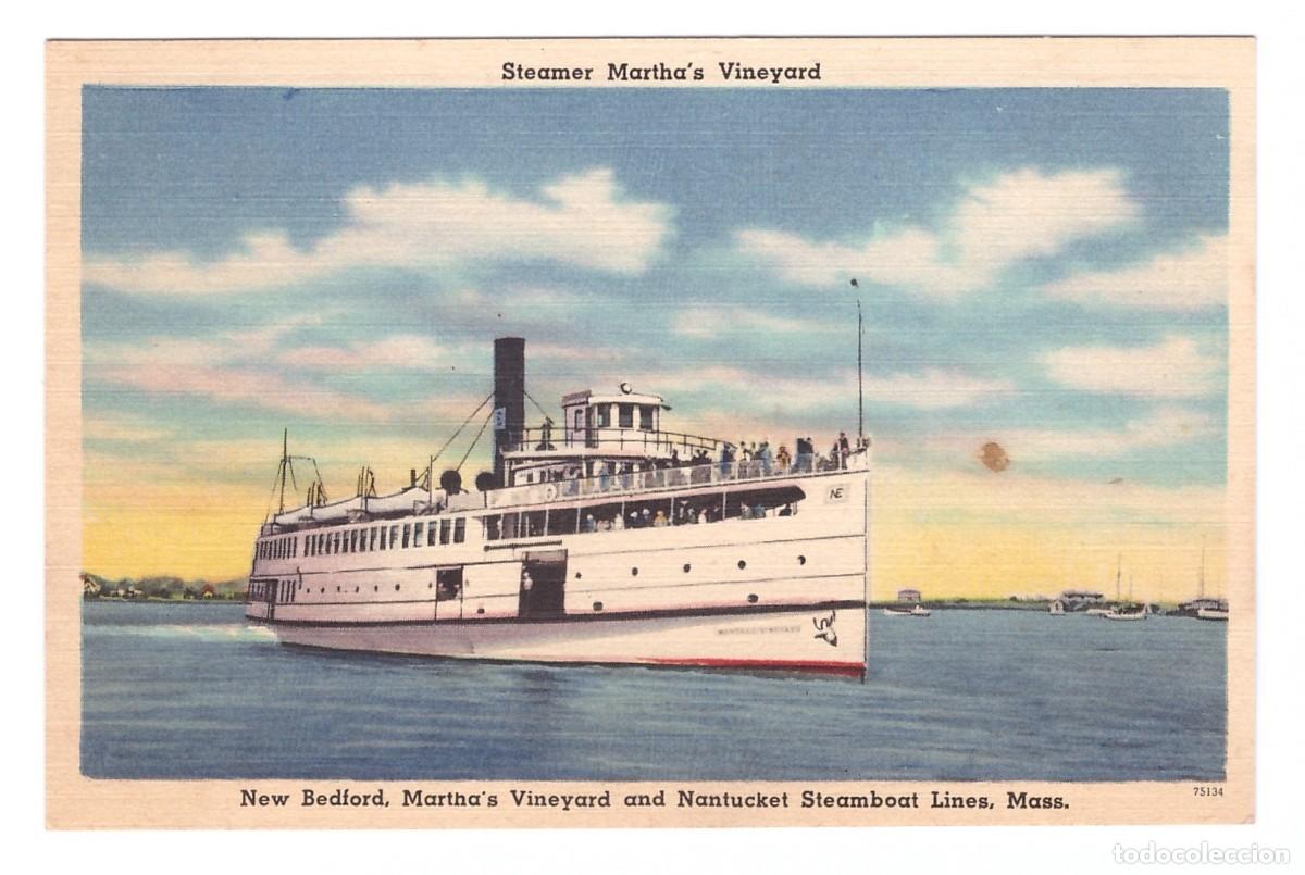 Postais: MASSACHUSETTS (ESTADOS UNIDOS) &bull; STEAMER MARTHA'S VINEYARD