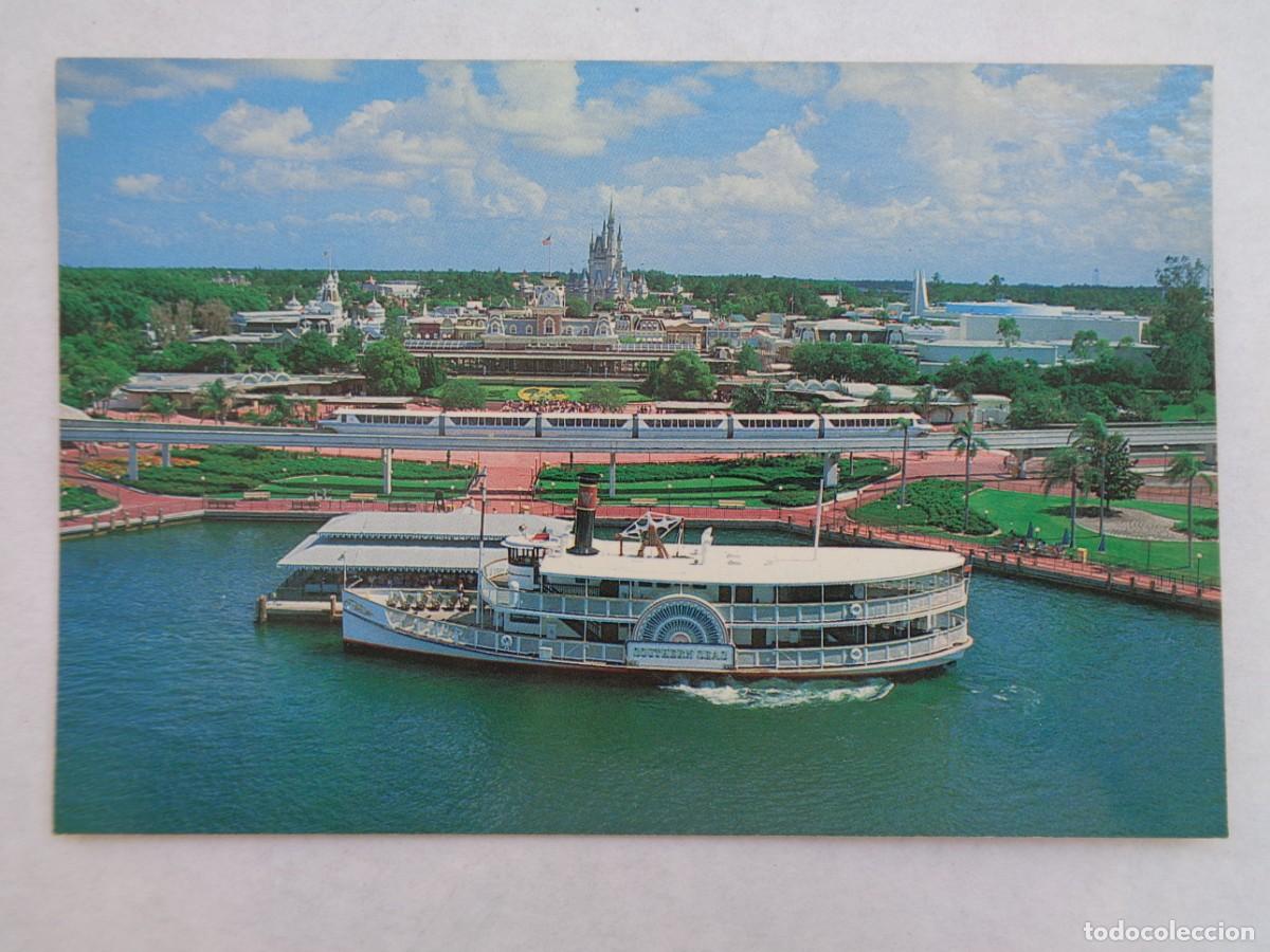 Cartes Postales: POSTAL DE DISNEY WORLD ( DISNEYLANDIA ), ESTADOS UNIDOS, A&Ntilde;OS 60 : BARCO, MONORAIL, ETC