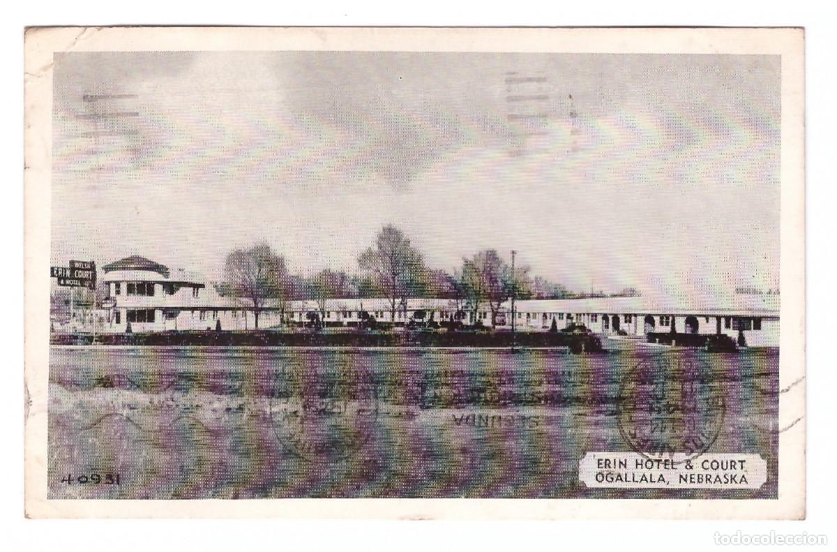 Postkarten: OGALLALA (ESTADOS UNIDOS) &bull; ERIN HOTEL & COURT