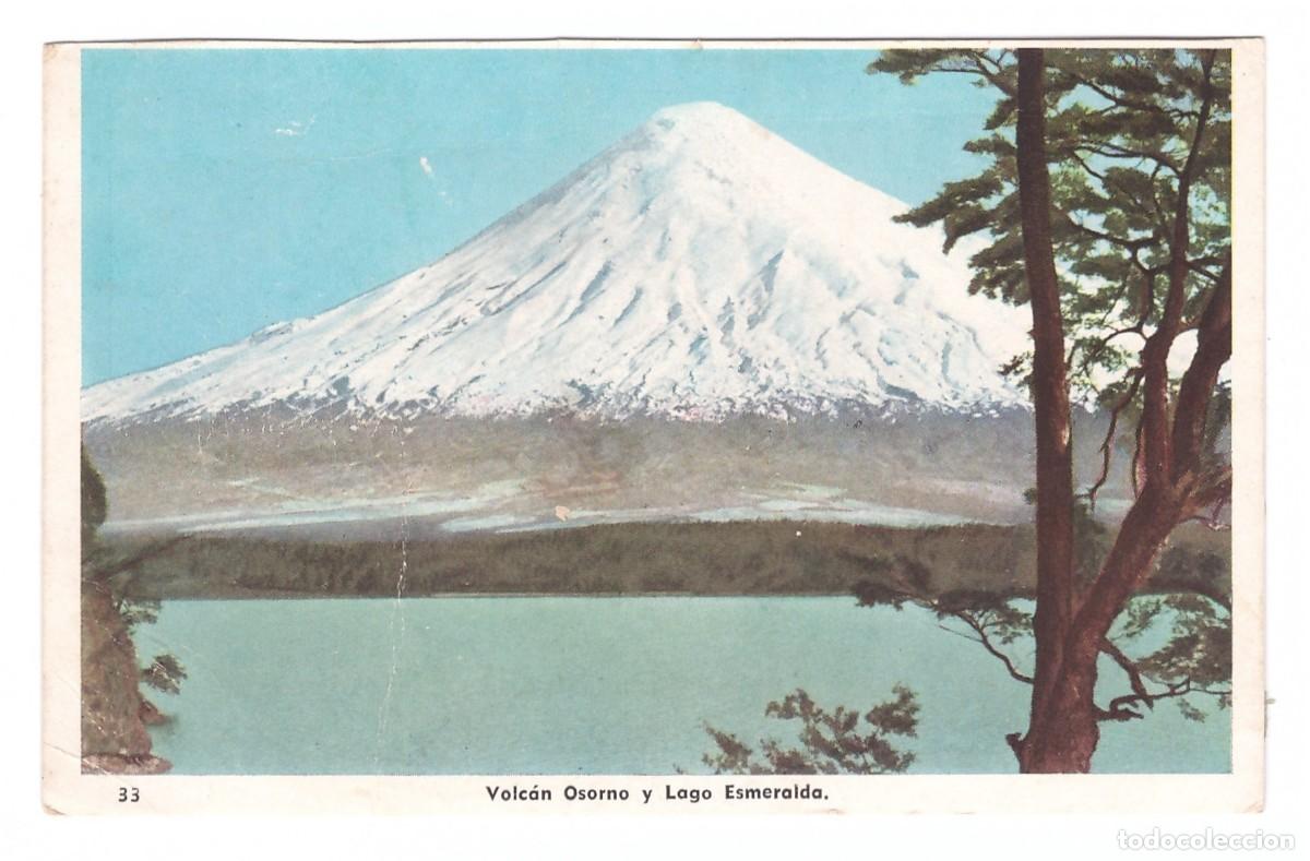 Postkarten: CORDILLERA DE LOS ANDES (CHILE) &bull; VOLC&Aacute;N OSORNO Y LAGO ESMERALDA
