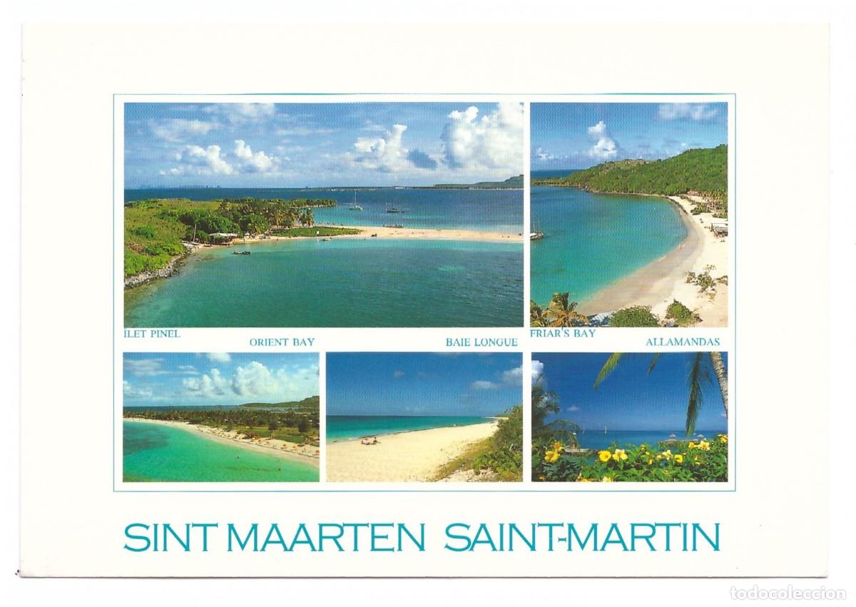 Postkarten: SINT MAARTEN / SAINT-MARTIN (PA&Iacute;SES BAJOS / FRANCIA) &bull; THE FRIENDLY ISLAND