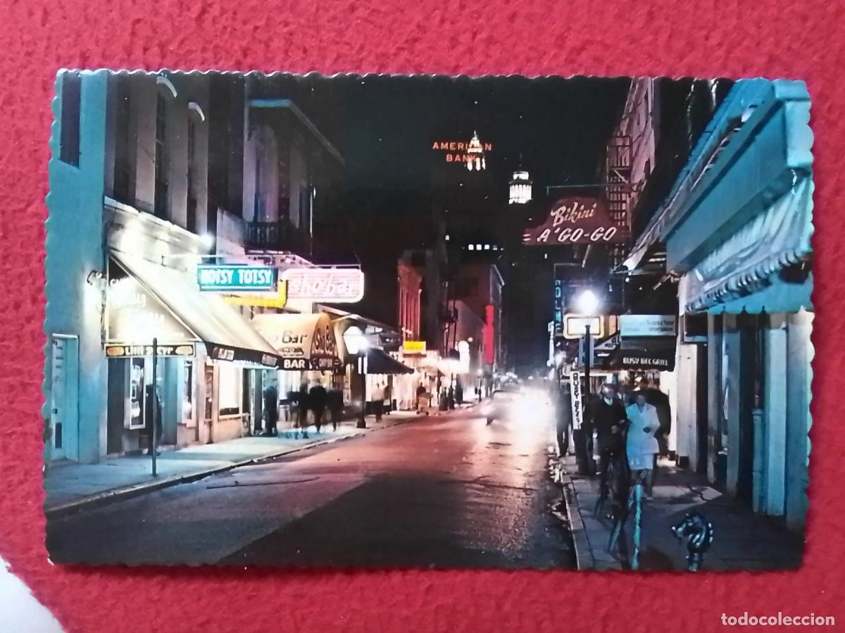 Cartoline: POSTAL POST CARD BOURBON STREET CALLE NEW NUEVA ORLEANS LOUISIANA LUISIANA NOCTURNO NIGHT VER FOTO..