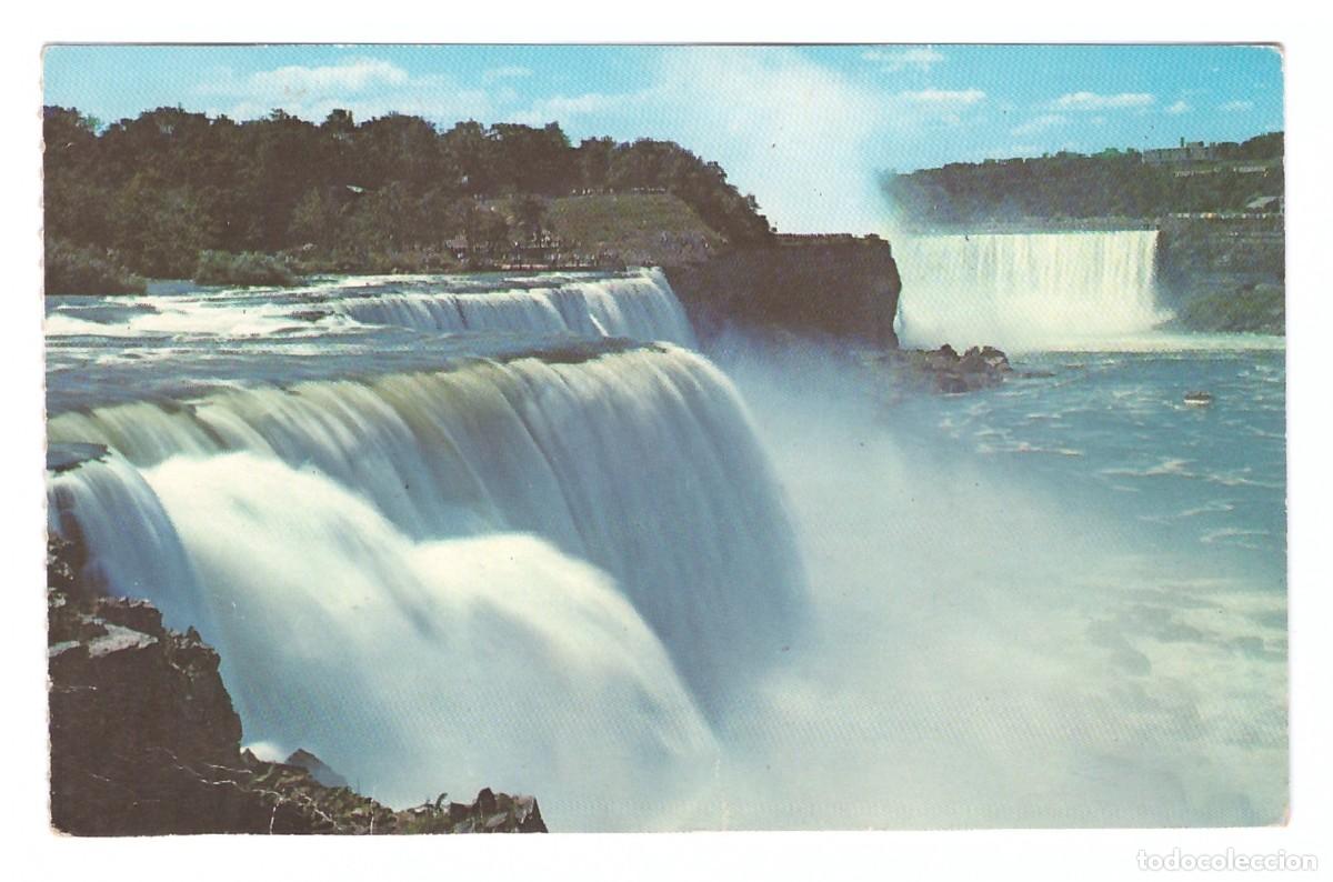 Postais: NIAGARA FALLS (CANAD&Aacute;) &bull; AMERICAN FALLS AT PROSPECT POINT AND HORSESHOE FALL IN THE DISTANCE