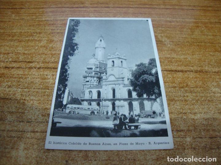 Postais: POSTAL ESCRITA REPUBLICA ARGENTINA BUENOS AIRES EL HISTORICO CABILDO PLAZA DE MAYO