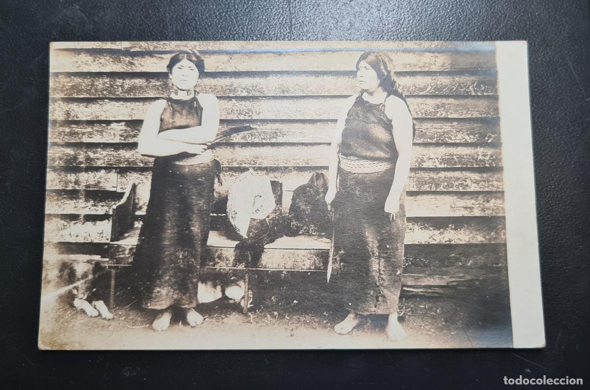 Postales: Antigua postal de 2 indigenas de Mexico - Foto 1