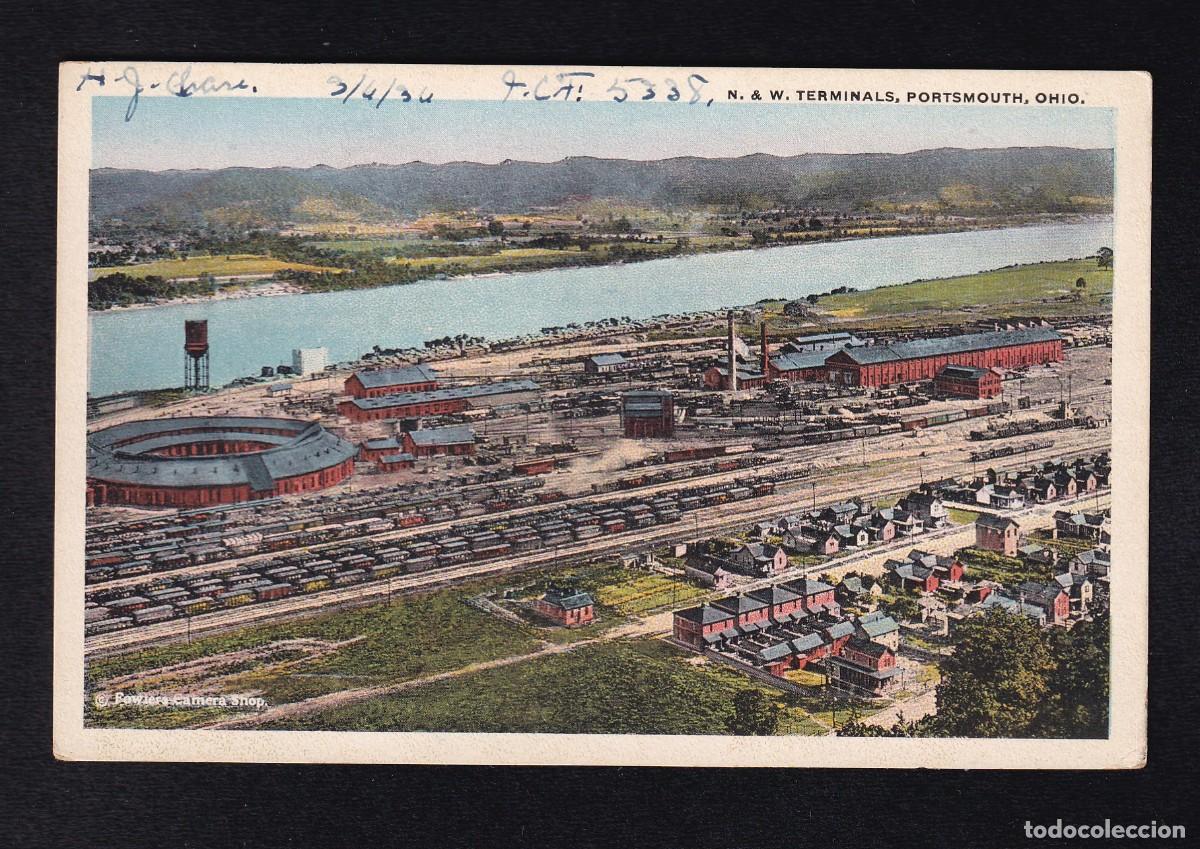 Postais: Antigua Postal N. & W. Terminals, Portsmouyh Ohio