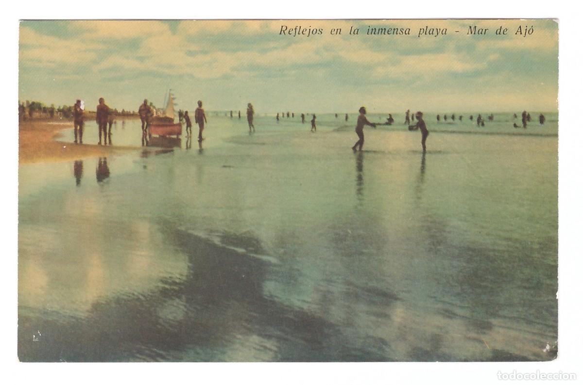 Postcards: MAR DE AJ&Oacute; (ARGENTINA) &bull; REFLEJOS EN LA INMENSA PLAYA