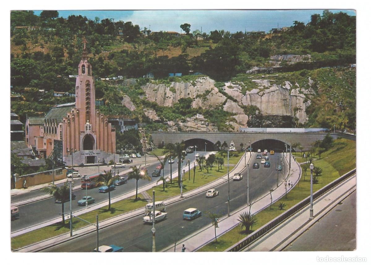 Postcards: R&Iacute;O DE JANEIRO (BRASIL) &bull; IGREJA STA. TEREZA E ENTRADA DO TUNEL N&Ocirc;VO