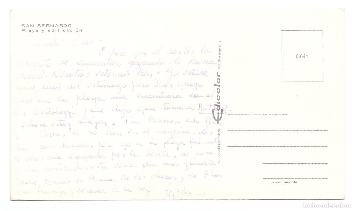 Postales: SAN BERNARDO (ARGENTINA) &bull; PLAYA Y EDIFICACI&Oacute;N - Foto 2