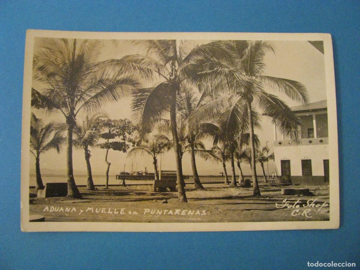 Cartes Postales: POSTAL FOTOGR&Aacute;FICA DE COSTA RICA. ADUANA Y MUELLE EN PUNTARENAS. FOTO SHOP C. R.