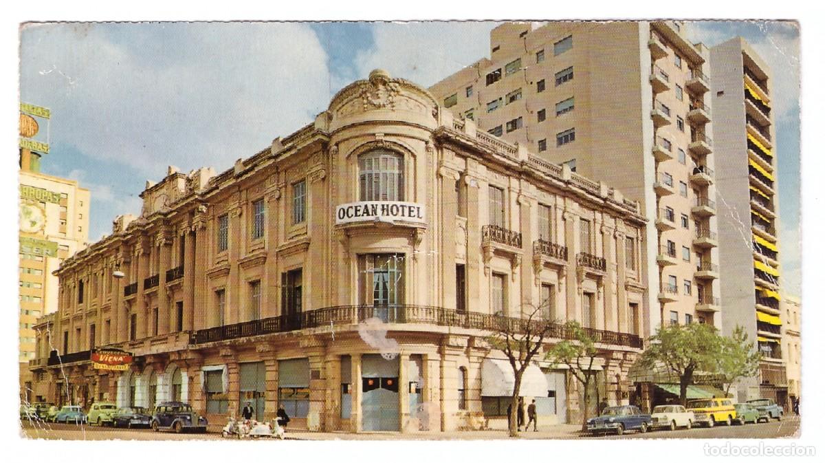 Cartoline: BAH&Iacute;A BLANCA (ARGENTINA) &bull; AVENIDA COL&Oacute;N Y BROWN &bull; HOTEL OCEAN